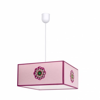 Distribuidor - Lâmpadas Diversas | Colgantes Infantil | COLGANTE PETALO 1XE27 ROSA REGX35X35 Ref: 117293500